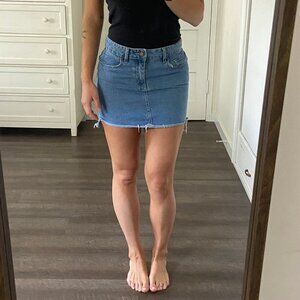 Roxy Y2K Low-Rise Denim Mini Skirt